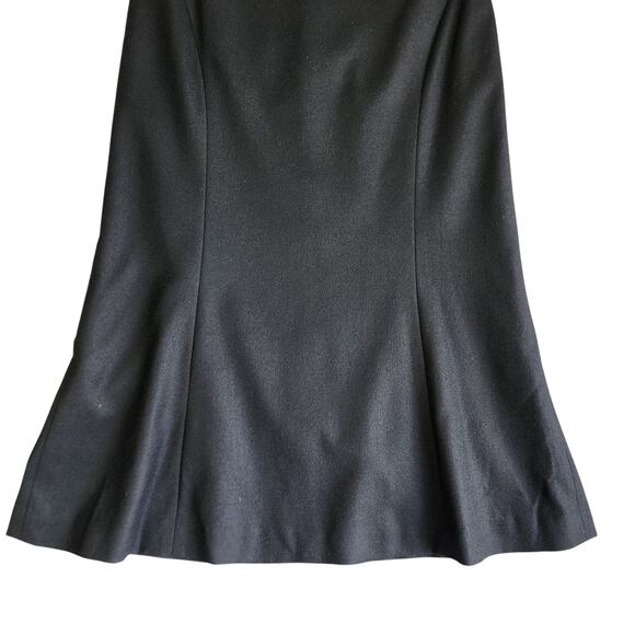 Talbots Womens Wool Midi Straight Skirt Petite Size 2P Black Stretch A Line Work - Picture 3 of 11